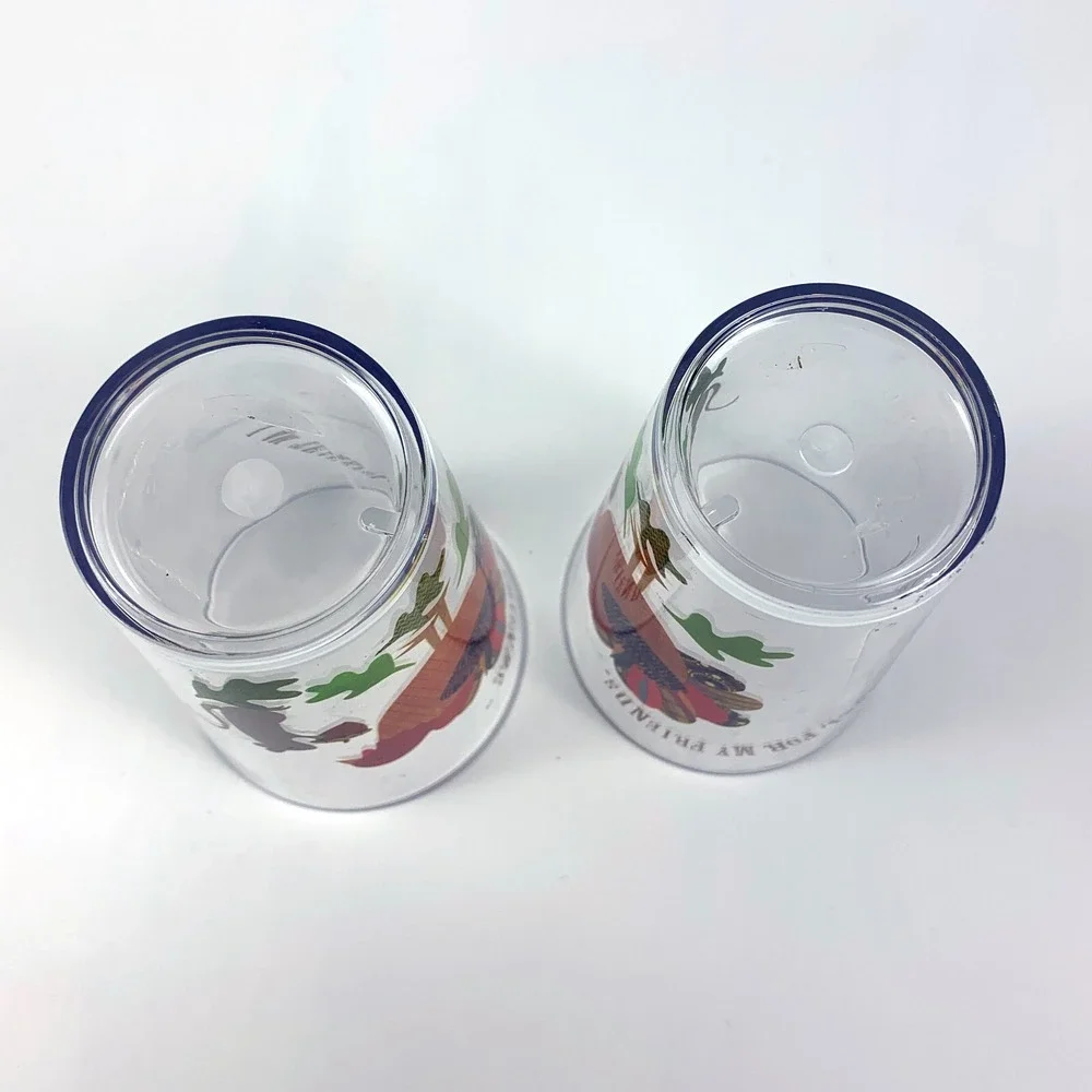 Pottery Barn Kids Im Thankful For My Friends‎ Thanksgiving Set of 2 Cups Turkey - Picture 16 of 16